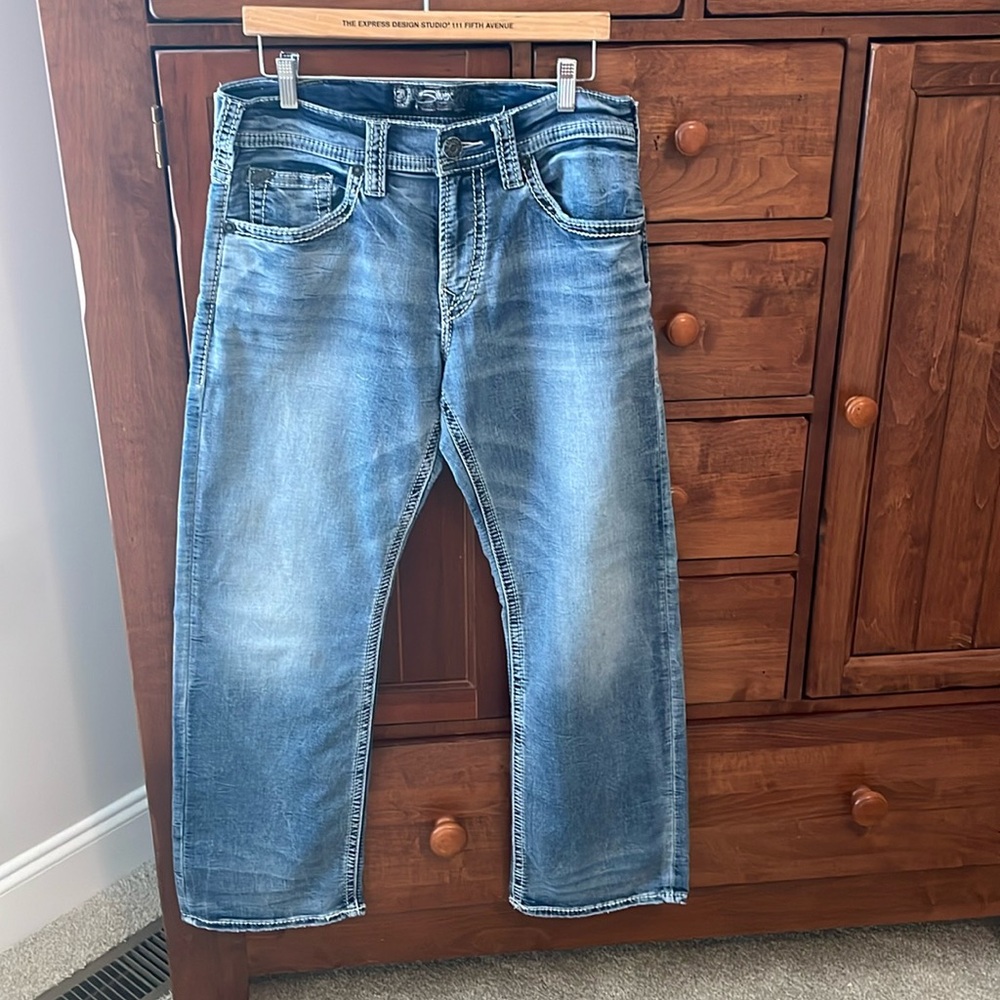 Silver jeans